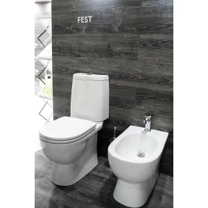 Унитаз-компакт Sanita luxe Fest с микролифтом WC.CC/Fest/2-DM/WHT.G/S1